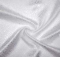 Damin White Abstract Fluid Cotton - COUPON 90CM