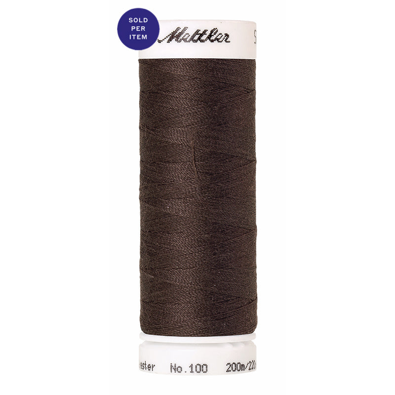 Sewing thread Seralon 0399 Earthy Brown Coal