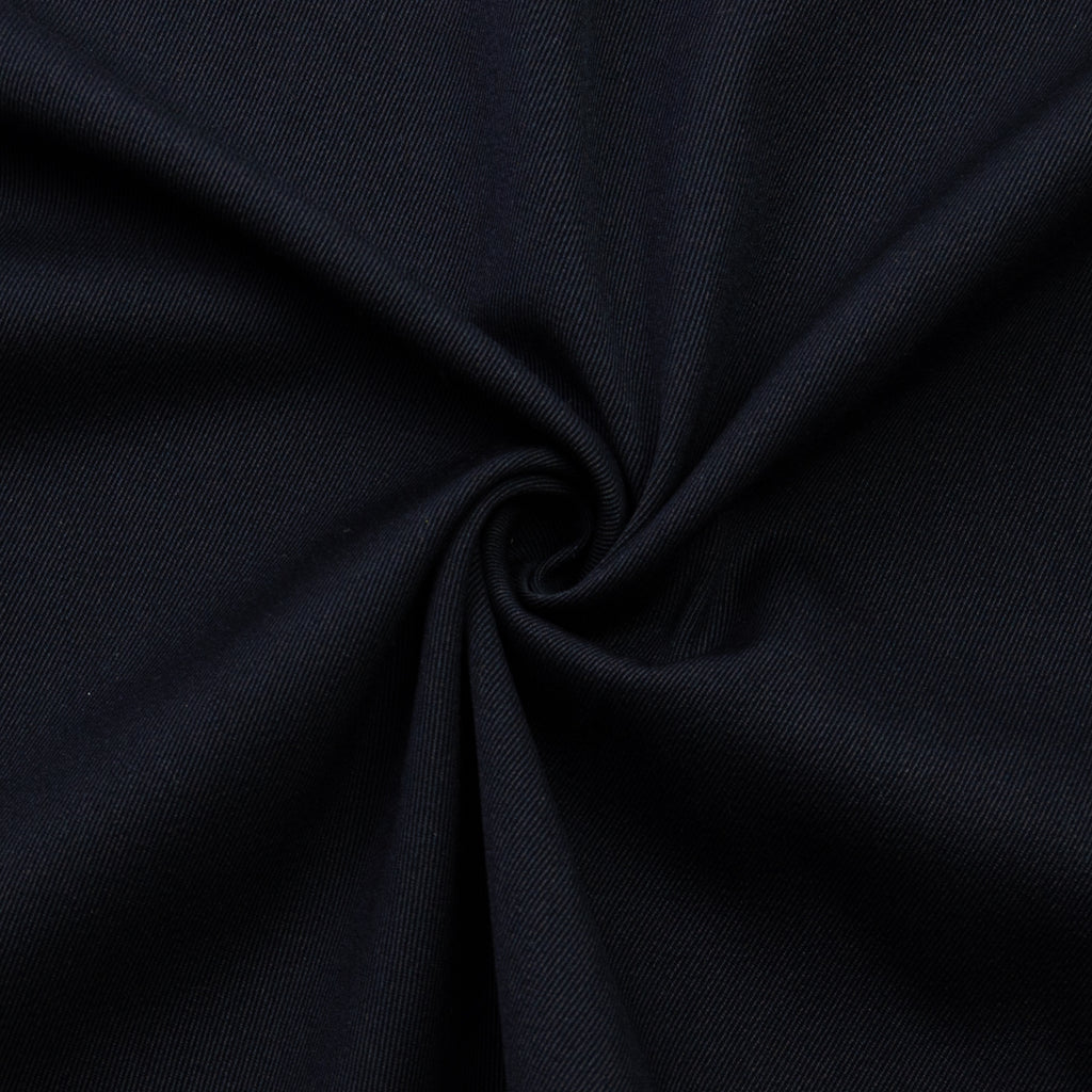 Daichi Navy Blue Twill Wool