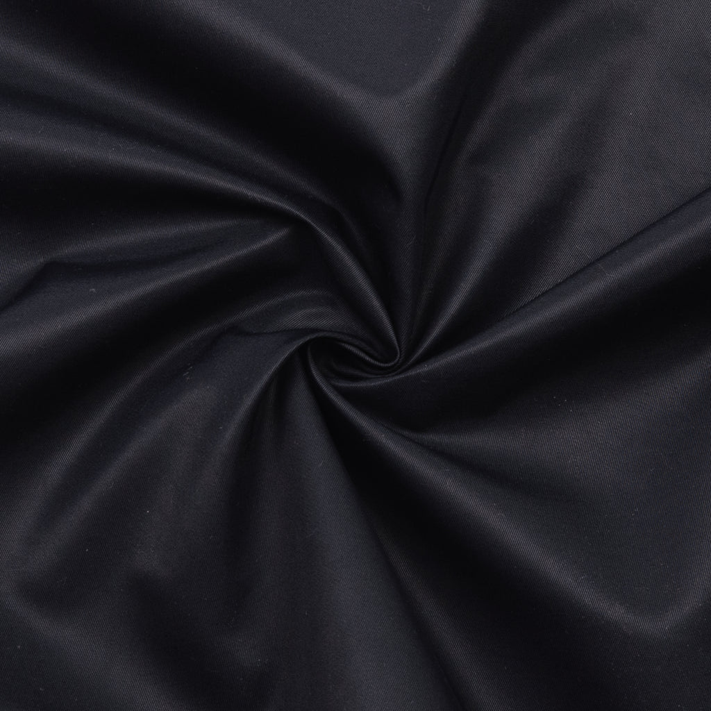 Ranulf Black Polyester Twill