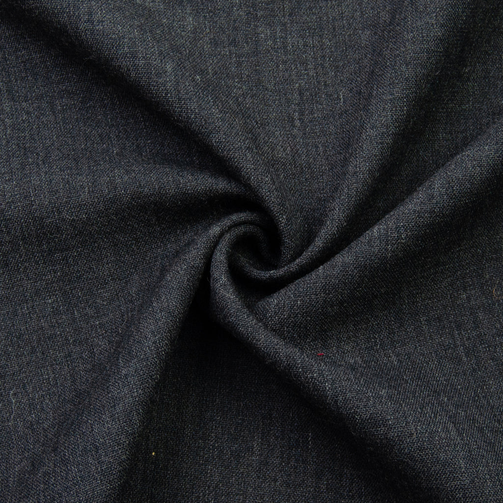 Valonia Dark Grey Wool Blend - COUPON 70CM