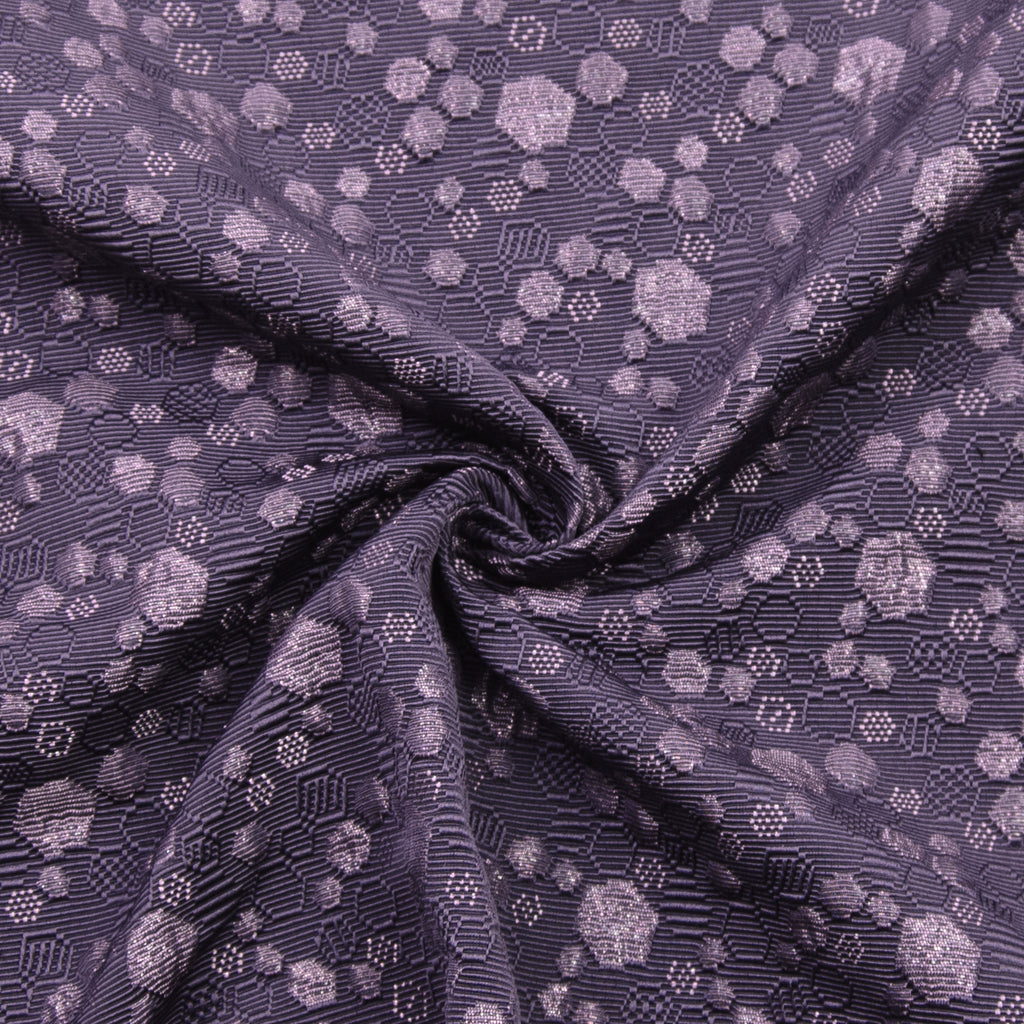 Ramin Purple Jacquard Polyester Blend