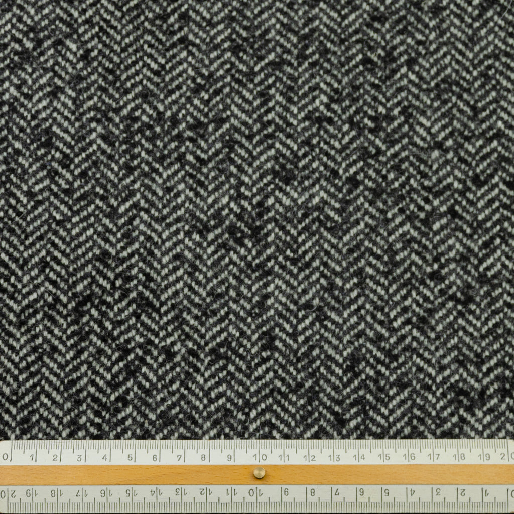 Edina Grey Herringbone Wool
