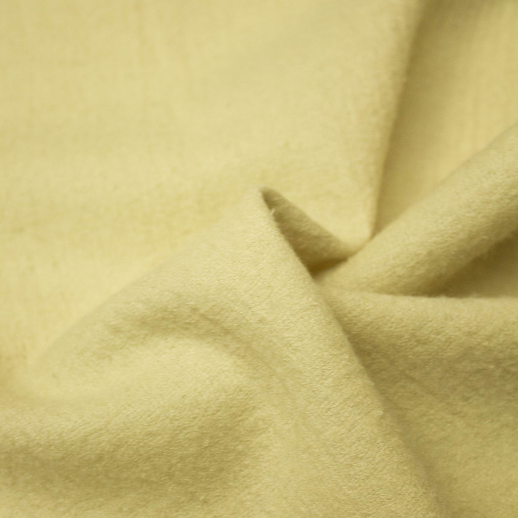 Jade Pale Yellow Brushed Virgin Wool