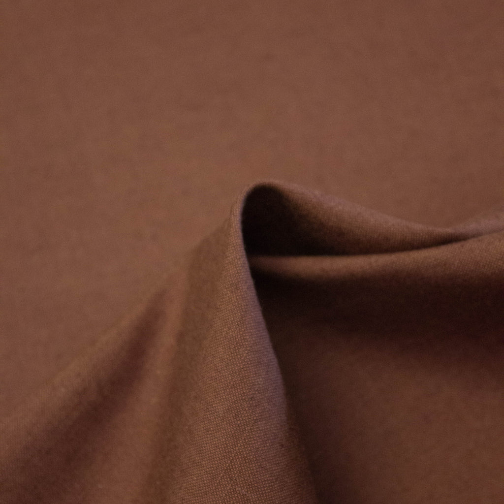 Laris Brown Linen & Cotton Blend SHOWROOM SAMPLE 34CM X 60CM