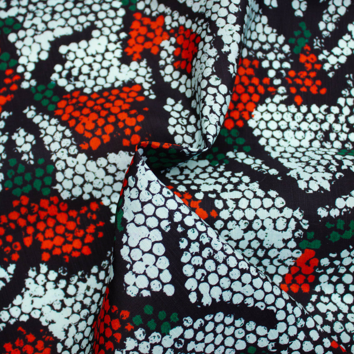 Smuv Multicolour Abstract Rayon Linen Blend | THE FABRIC SALES