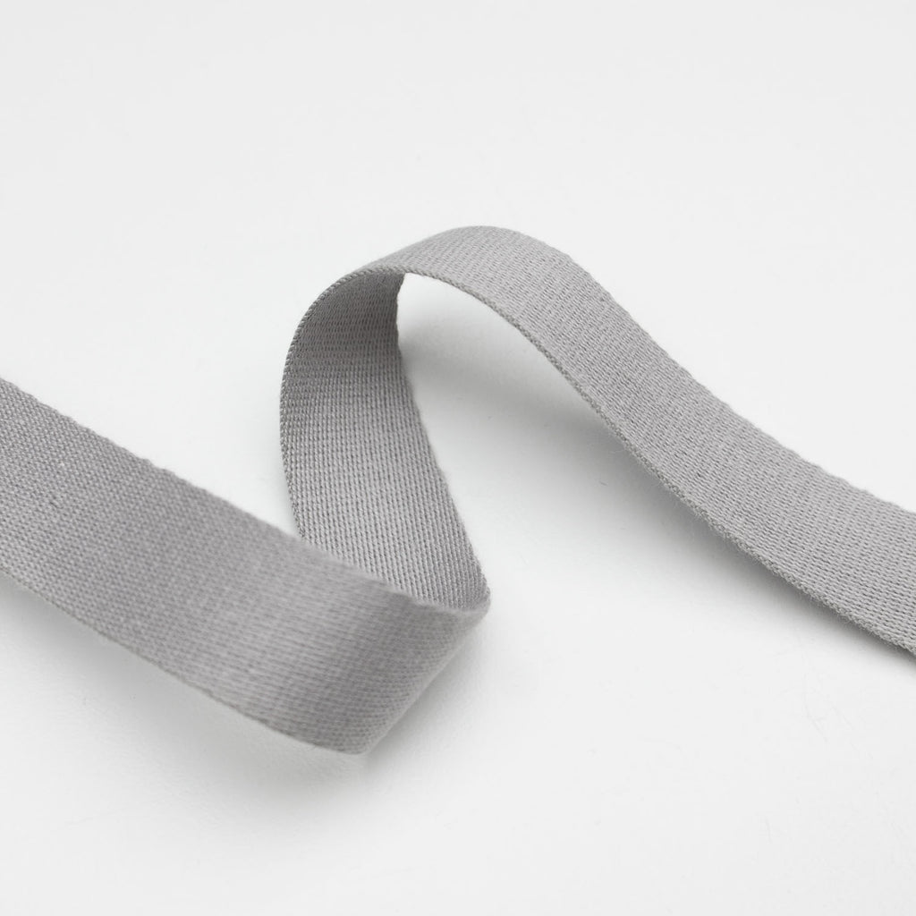 Grey Cotton Webbing Tape 20mm