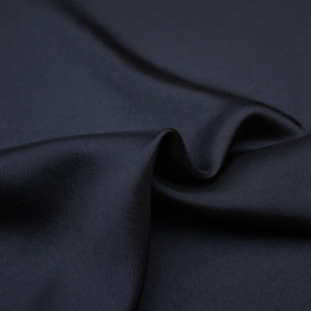 Brent Navy Blue Polyester Twill