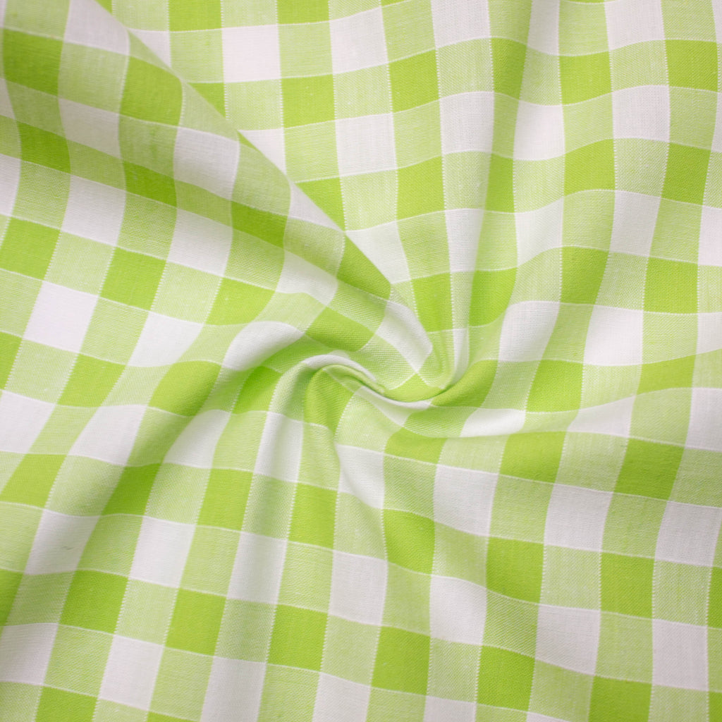 Pilan Green Vichy Cotton