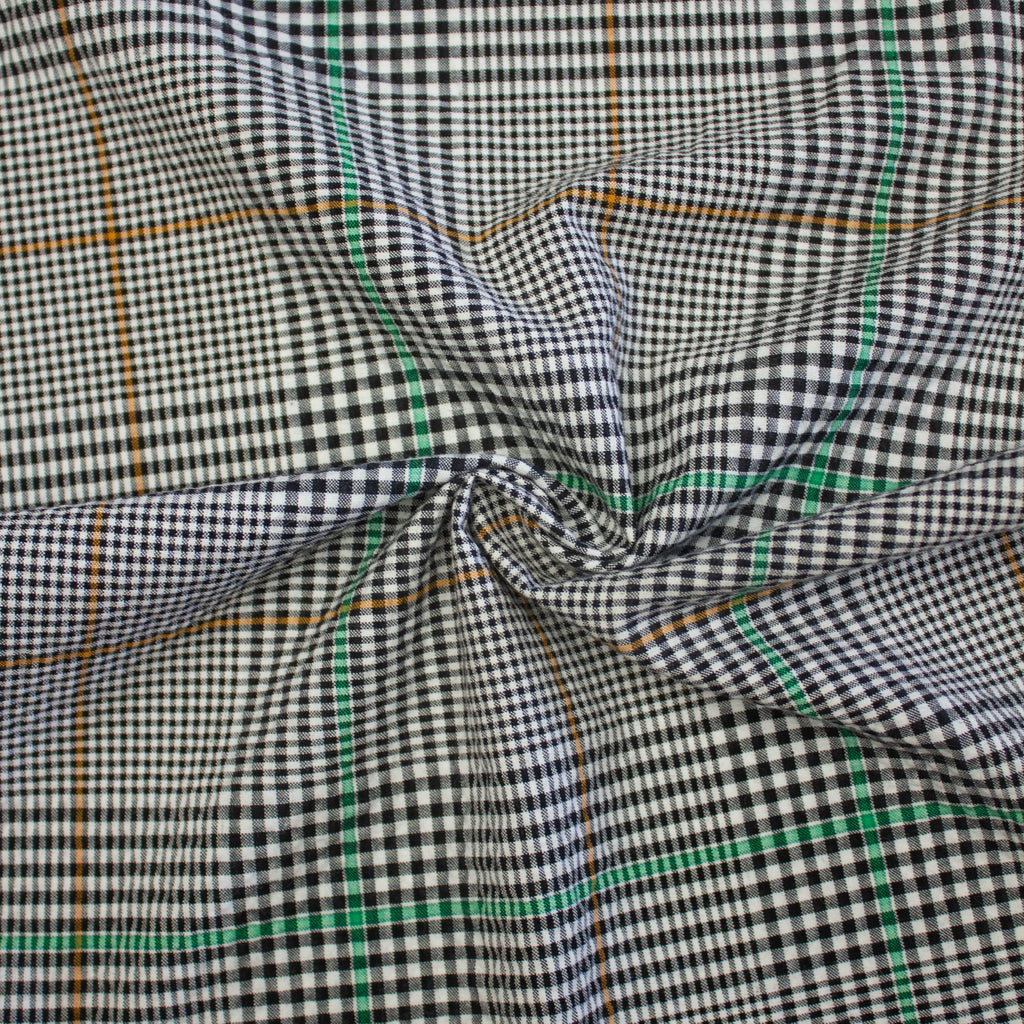 Multicolour Check Pattern Skye Multicolour Check Cotton Viscose Blend Stretch Fabric | THE FABRIC ...