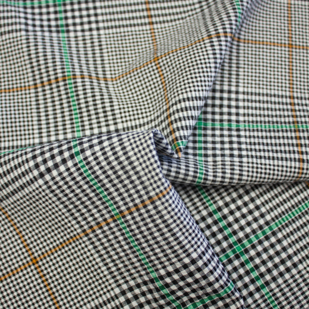 Multicolour Check Pattern Skye Multicolour Check Cotton Viscose Blend Stretch | THE FABRIC SALES