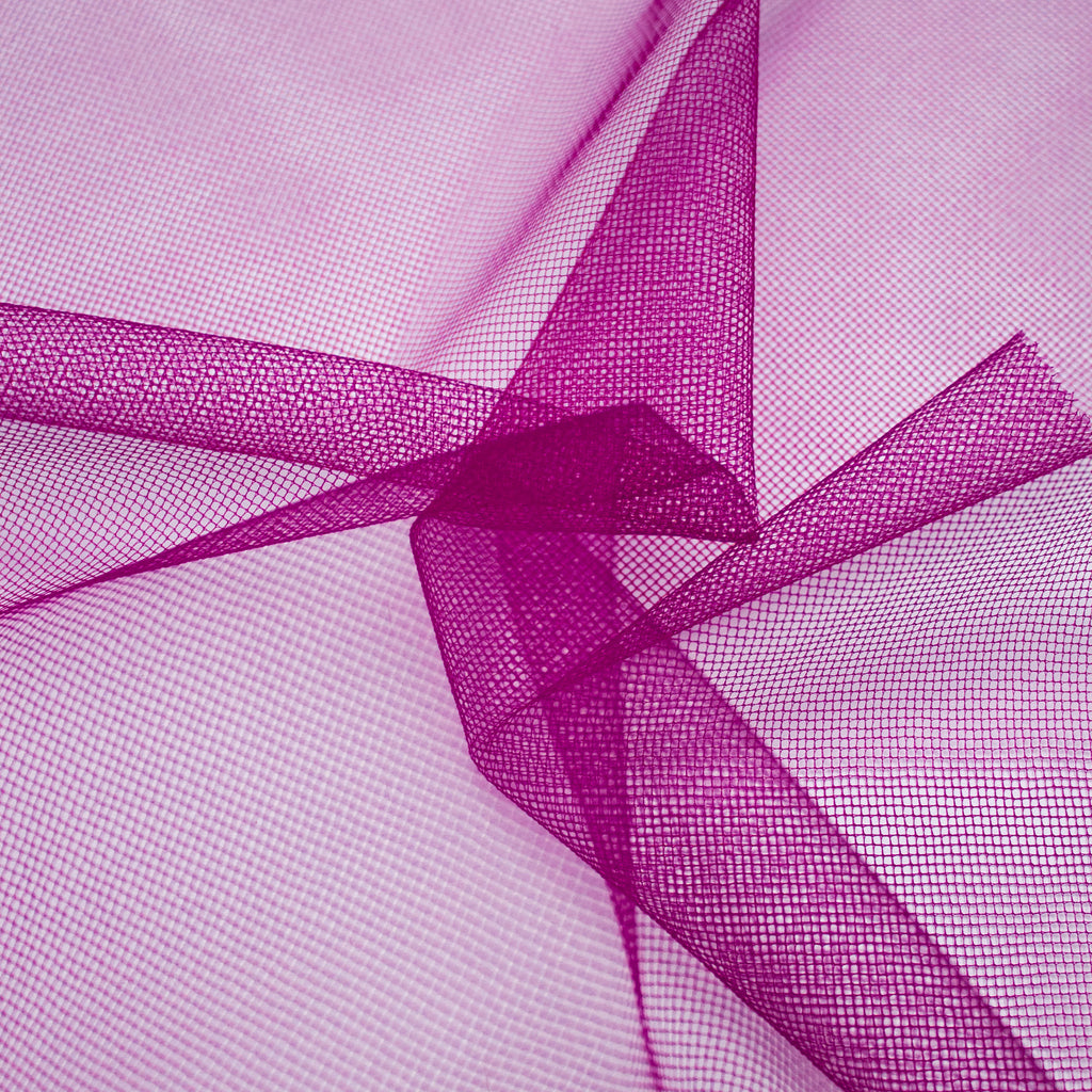 Polyester Tulle Polyester Tulle Fabric | Purple | Deadstock Fabric | THE FABRIC SALES