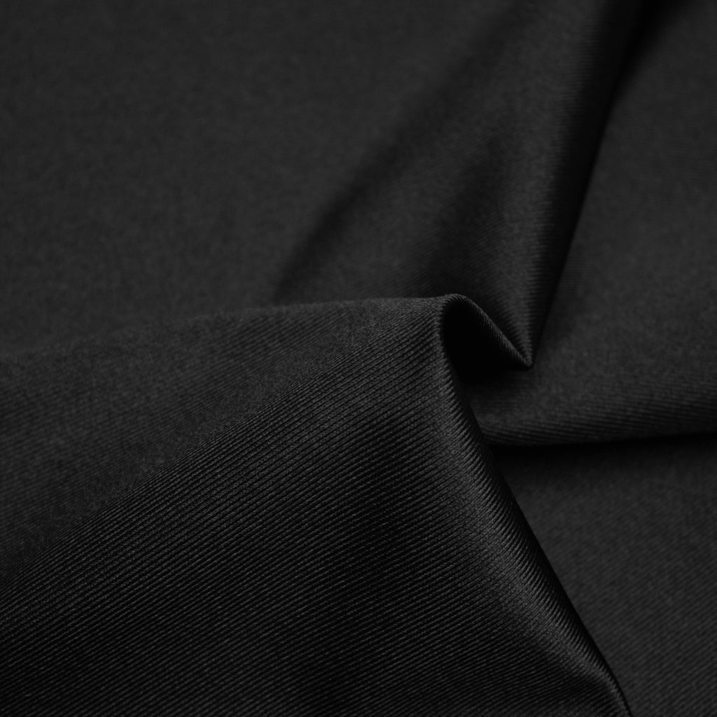 Tariss Black Polyester Knit Fabric | THE FABRIC SALES