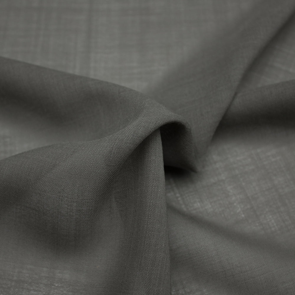 Albin Grey Wool Voile | THE FABRIC SALES