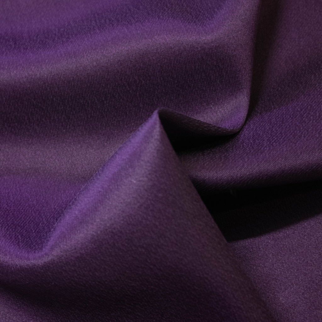 Scott Purple Viscose Silk Blend Satin