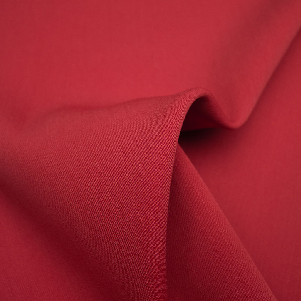 Michelle Red Virgin Wool & Silk Blend Stretch