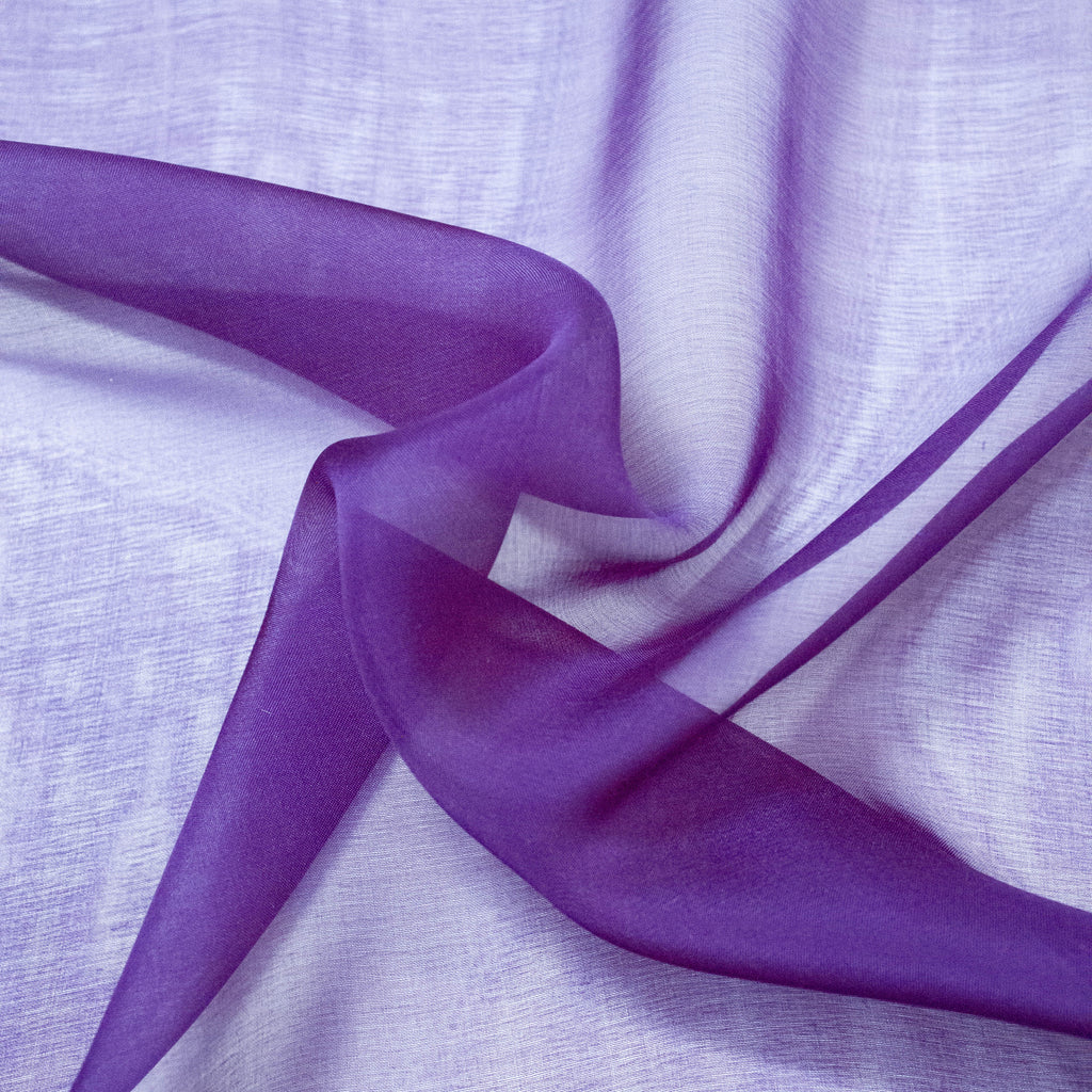 Reuben Cardinal Purple Silk Mousseline