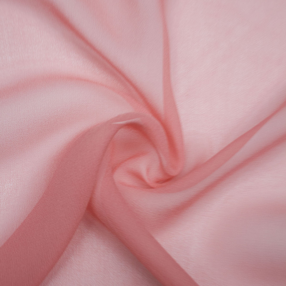 Gilbert Coral Pink Silk Georgette | THE FABRIC SALES